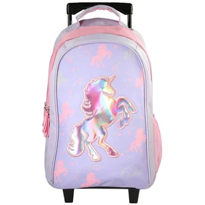 Comparateur de prix : Bagtrotter - Sac à Dos Scolaire à roulettes 45 cm - Cybel Violet - 2 C...