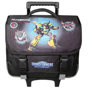 Comparateur de prix : Cartable à roulettes - Transformers - 38 cm - Noir - Zippée - Pour Garçon