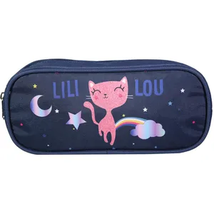 Comparateur de prix : BAGTROTTER Trousse scolaire rectangulaire Lili Lou Bleu