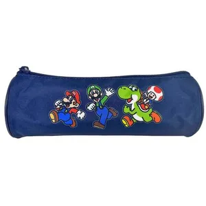 Bagtrotter Trousse Scolaire Ronde Super Mario Bleu pas cher