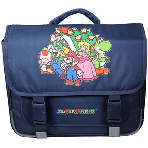 Cartable 38 cm Super Mario Bleu pas cher