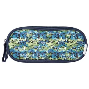 Bagtrotter Trousse Scolaire Rectangulaire Phileas Requins Bleu pas cher