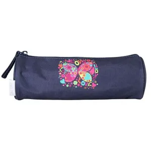 Bagtrotter Trousse Scolaire Ronde Phileas Papillon Bleu pas cher