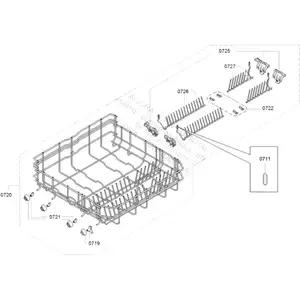 Bosch Panier inférieur repère 0720 d'origine pas cher