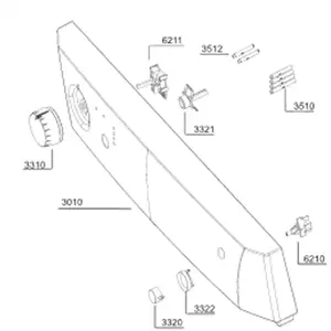 Beko Bandeau (repère 3010) - Lave-vaisselle (1731761600 BEKO) pas cher
