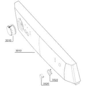 Beko Bandeau repère (repère 3010) - Lave-vaisselle (1780255900 BEKO) pas cher