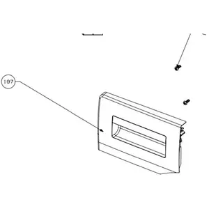 Beko Façade boite à produits - Lave-linge (1912504155 BEKO) pas cher