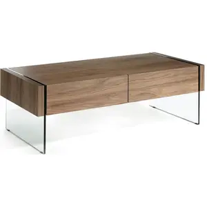 ReCollection Table basse Bois Noyer Bois foncéVendu parcarrefour