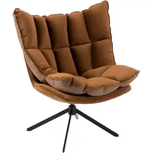 ReCollection Fauteuil Métal Marron H. assise 52 cm pas cher