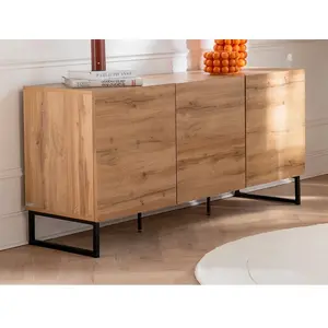 VENTE-UNIQUE Buffet avec 3 portes - Naturel - CEVANIA pas cher