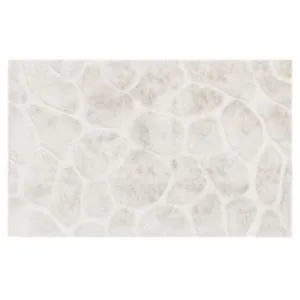 Vente-unique Tapis en relief effet fourrure - 200 x 290 cm - Beige - ARENSO