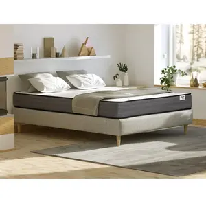 Vente-Unique Matelas 200 x 200 cm ressorts ensachés ép.20cm - AMBRACIE de YSMÉE pas cher