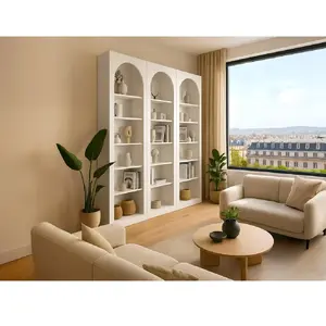 Lot de 3 bibliothèques avec 6 niches - Blanc - CYMORAVendu parvente-unique