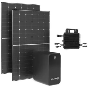 Vente-unique - Kit 2 panneaux solaires Plug and Play + batterie de sto... pas cher
