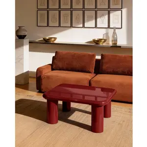 VENTE-UNIQUE Table Basse En Mdf - Bordeaux Laqué - Tamisda pas cher
