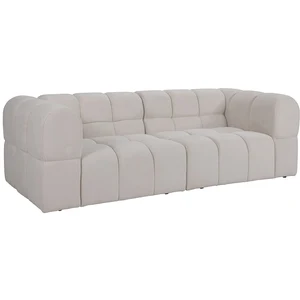 Vente-unique.com Canapé 3 places en tissu texturé beige RIMALO pas cher