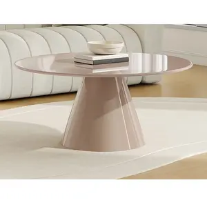 Vente-unique.com Table basse en métal - Beige brillant - DINEGA pas cher