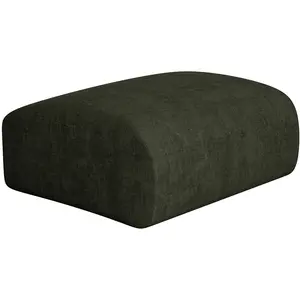 Vente-unique.com Pouf en tissu vert POGNI de Maison Céphy pas cher