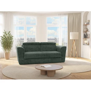 Vente-Unique Canapé convertible polyester 3 places vert pas cher