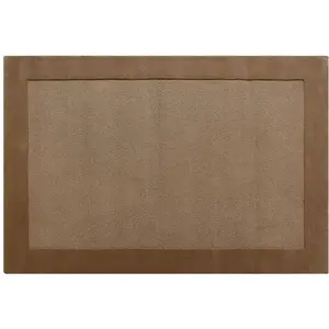 Vente-unique.com Tapis tufté 100% laine - 160 x 230 cm - Taupe - 1800g/m² - BEREA pas cher