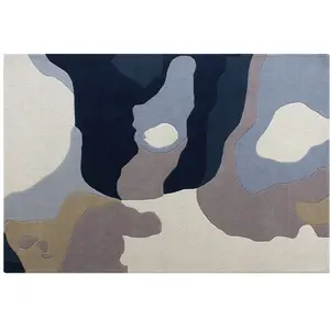 Vente-unique.com Tapis tufté 100% laine à motifs abstraits - 160 x 230... pas cher