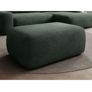 VENTE-UNIQUE Pouf En Tissu Texturé Vert Sapin Daviso pas cher
