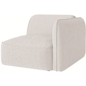 Vente-unique.com Fauteuil d'angle droit en tissu chenille beige CAMILIO de Maison Céphy pas cher