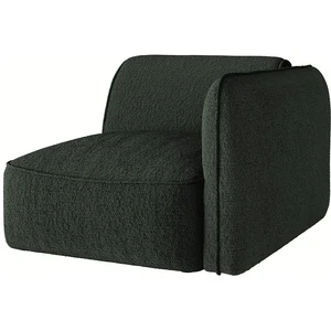 Vente-unique.com Fauteuil d'angle droit en tissu chenille vert CAMILIO de Maison Céphy pas cher
