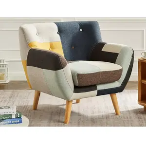 Vente-Unique Fauteuil en tissu patchwork SERTI II pas cher