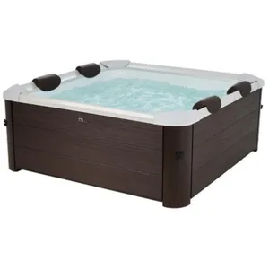 Comparateur de prix : VENTE-UNIQUE Spa semi-rigide 6 places marron - MAKEMO - 120 jets - L16...