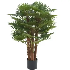 VENTE-UNIQUE Arbre artificiel palmier - H.93 cm - Vert - RHAPIS