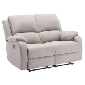 VENTE-UNIQUE Canapé 2 places relax en microfibre gris clair BRODY