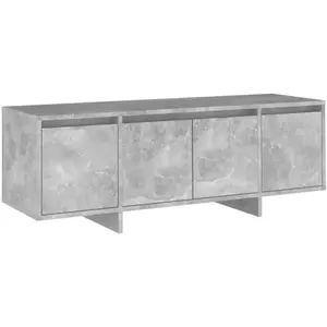 Meuble TV Gris béton 120x30x40,5 pas cher