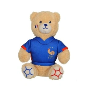 Peluche Ours FFF GIPSY TOYS Maillot 15 cm pas cher