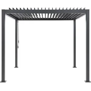 Comparateur de prix : MARKET24 Pergola bioclimatique gaya - Structure en aluminium et en aci...