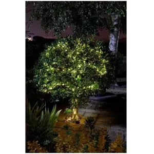 Guirlande solaire extérieure luciole 200 leds blanc chaud Smart Garden...