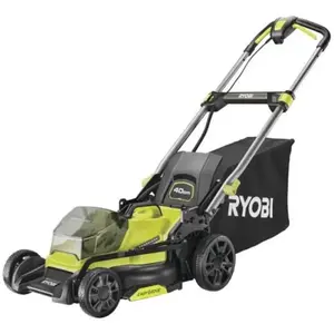RYOBI - Tondeuse poussée 18V Brushless - Ø coupe 40 cm - ramassage et ... pas cher