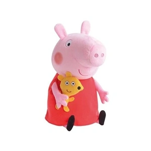 Peluche Peppa Pig - Jemini - 37cm - Rose, rouge et jaune - Pour bébé TU pas cher