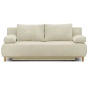 Comparateur de prix : M24 Banquette Convertible 3 Places Mika - Velours Côtelé Beige - Coffr...