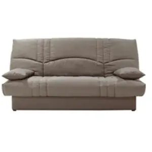 Comparateur de prix : Clic Clac 3 Places Thelma - Tissu Soro Taupe - Couchage 125x190 Cm - L...