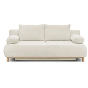 MARKET24 Banquette Convertible 3 Places Mika - Tissu Bouclette Beige -...
