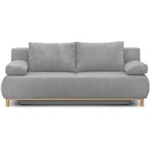 Comparateur de prix : MARKET24 Banquette Convertible 3 Places Mika - Velours Côtelé Gris Cla...