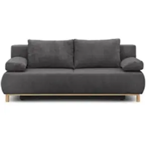 Comparateur de prix : MARKET24 Banquette Convertible 3 Places Mika - Velours Côtelé Gris Fon...
