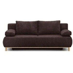 MARKET24 Banquette Convertible 3 Places Mika - Velours Côtelé Marron F...