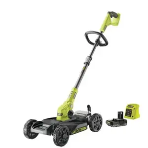 RYOBI - Tondeuse 3-en-1 18V ONE+ - Tondeuse / coupe-bordures / dresse-... pas cher