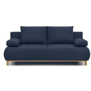 MARKET24 Banquette Convertible 3 Places Mika - Tissu Bleu Foncé - Coff...