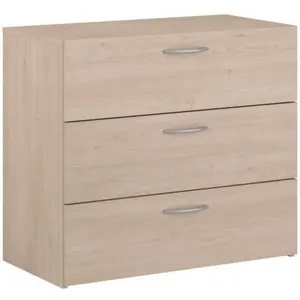 Parisot Commode  EASY LIFE  3 tiroirs  Chene  78 2   69 3   40 8 pas cher