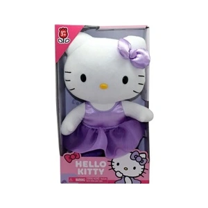 Peluche  GPTOYS  HELLO KITTY  HKT121  Modele robe satin  te  30 cm  De... pas cher