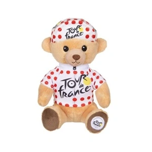 Peluche  GIPSY TOYS  Tour De France  OURS MAILLOT A POIS 15 CM