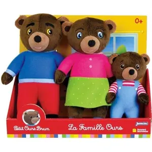 Jemini Coffret peluche PETIT OURS BRUN Famille : Maman ours Papa ours ... pas cher